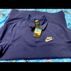 new nike shirt never used, size M ,color dark blue, casual shirt